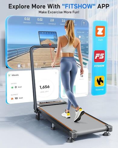 Walking Pad with 10% Incline Upgrade 3.5HP Low Noise Walking Pad Treadmill with Handle Bar 4 in 1 Portable Under Desk Treadmills for Home/Office in Kuwait