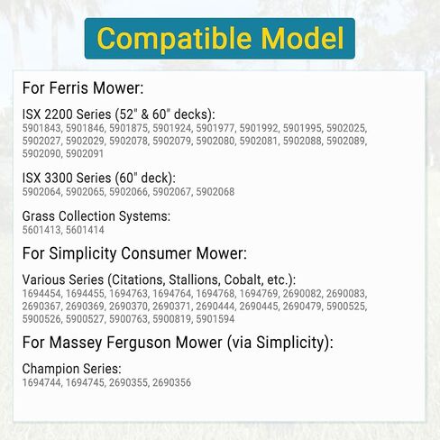 5022847SM Extension Swivel End Spring for Ferris Simplicity Snapper | Replaces 5600602 5600747 5901535 ZT2561F, Mower Deck Tension Spring Part, Zero-Turn Lawn Tractor, 1-Pack in Kuwait