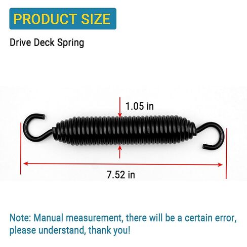 5022847SM Extension Swivel End Spring for Ferris Simplicity Snapper | Replaces 5600602 5600747 5901535 ZT2561F, Mower Deck Tension Spring Part, Zero-Turn Lawn Tractor, 1-Pack in Kuwait
