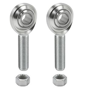 MDEOOSKY 2 PCS 3/8" x 3/8-24 CM6 Rod End Bearings, Right Hand Male Thread Joint with Jam Nuts, Ideal for Hydraulic Cylinders and Machinery in Kuwait