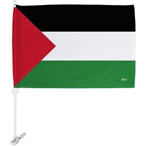 Team Palestine Car Flag Bandera Para Carros De Palestinian Decor For Window Clip Mount Auto Accessories Sport Fan Gifts League Olympics Party Supplies Patriotic Decorations Made in USA in Kuwait