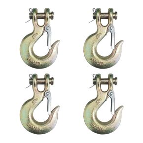 Mega Cargo Control G70 Clevis Grab Hooks، 5/16 "خطاف سلسلة متين مزخرف لشاحنة النقل المسطحة للشحن - 4 مراسي سلسلة سحب in Saudi Arabia
