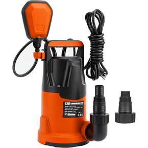 Prostormer 1HP Submersible Clean Water Pump, 3700GPH High Flow, 31ft Max Lift, Automatic Float Switch, Waterproof, for Draining Tanks, Basements, Pool in Saudi Arabia