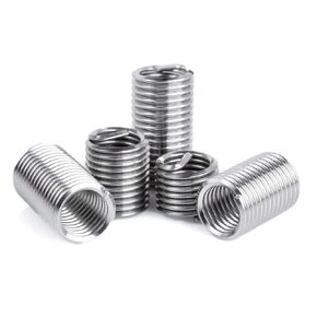 10pcs M5*0.5 * 1D~3D 304 Stainless Steel Wire Thread Insert Sleeve Bushing Screw Coil Repair Nut - Industrial Fasteners(1.5D) in Kuwait