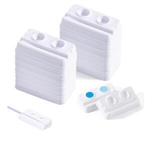 Dental Mixing Wells 2 Hole Disposable White Mini Mixing Trays for Dental, Tattoo, Microblading Dental Mixing Composite Well Trays (50) in Kuwait