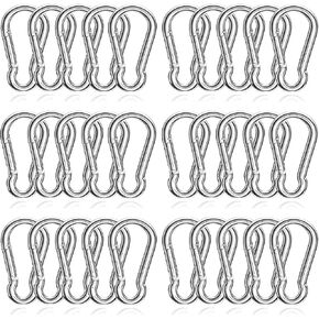 30 Pack 3" Heavy Duty Spring Snap Hooks – M8 5/16" Galvanized Steel Carabiner Clip, for Home Gym, Outdoor, Travel, Swing, Hiking, Kayak in Kuwait