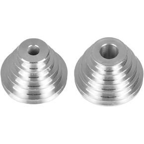 Pagoda Pulley Wheel Set for Benchtop Drill Press — 5-Step Aluminum Transmission Wheels (14mm & 22mm Bore) + K26 V-Belt, 3-Piece Drive Kit in Kuwait