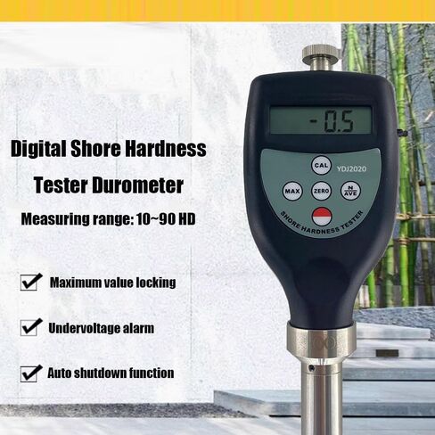 مقياس التحمل الرقمي Shore OO مع نطاق اختبار الصلابة، دقة 10 ~ 90HOO، دقة 0.1H <1% H لاختبار صلابة المطاط الناعم للشاطئ المرن الناعم، ASTM ISO Standard in Kuwait