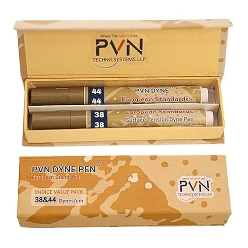 قلم PVN DYNE 38 و44 داين/سم [عبوة قيمة شعبية] لقياس معالجة التوتر السطحي، عبوة من قطعتين، وردي محمر in Kuwait