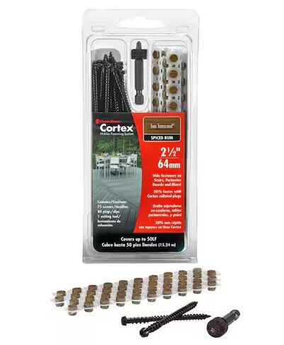 نظام التثبيت المخفي FastenMaster Collated Cortex للتزيين Trex Transcend - 2-1/2 بوصة. براغي ومقابس في رم متبل (50 LF) FMCTXCL-TX75TSSR in Kuwait