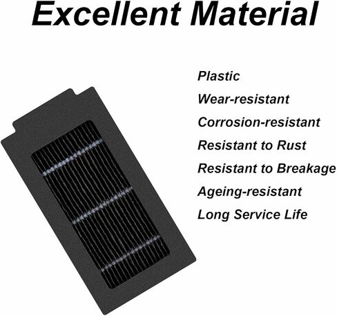 Robot Vacuum Filter Replacement 3PCS, High Efficiency Particle Dust Filter, Fit for Ecovacs T50 Pro Omni and T30C Omni Series Vacuum Cleaners, Black in Kuwait