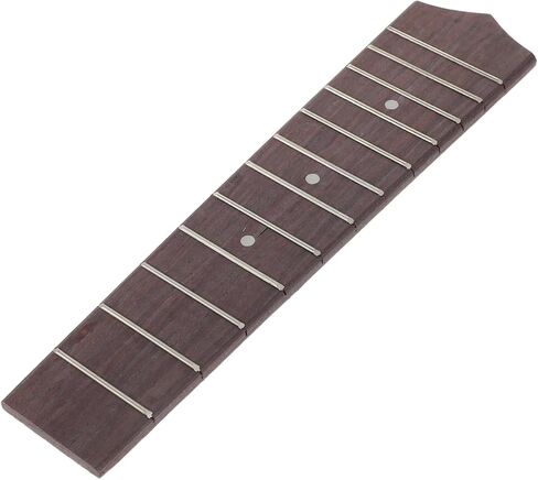 DECHOUS 12 Frets Ukulele Fretboard Fingerboard لـ 21 بوصة القيثارة، جزء بديل للآلة الموسيقية DIY، ضبط دقيق وإمكانية اللعب السلس للتمرين والسفر in Kuwait