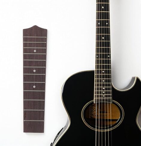 DECHOUS 12 Frets Ukulele Fretboard Fingerboard لـ 21 بوصة القيثارة، جزء بديل للآلة الموسيقية DIY، ضبط دقيق وإمكانية اللعب السلس للتمرين والسفر in Kuwait
