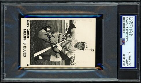 غاري كارتر موقّع عام 1975 T.C.M.A. بطاقة المبتدئين رقم 21 Montreal Expos PSA/DNA #85394969 - بطاقات البيسبول المسطحة الموقعة in Kuwait