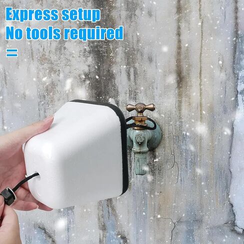 of 2 Insulating Foam Faucet Cover Insulating Protectors for Winter Freeze Protections in Outdoor Camping Insulated Faucet Cover in Saudi Arabia