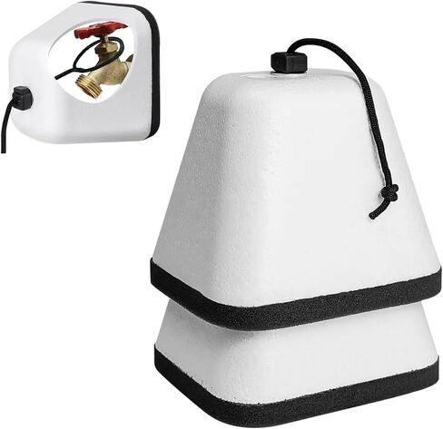 of 2 Insulating Foam Faucet Cover Insulating Protectors for Winter Freeze Protections in Outdoor Camping Insulated Faucet Cover in Saudi Arabia