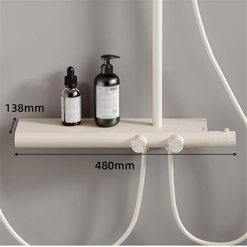 Shower Home Thermostatic Storage Rack Simples Set Supercharged Multi-function Waterfall in Saudi Arabia