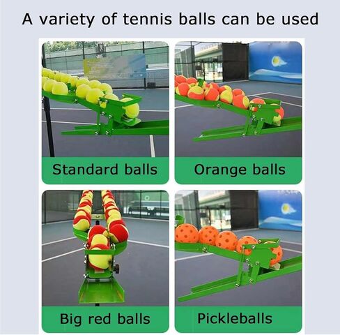 Tennis Ball Machine for Practice, Adjustable Height for Beginners,Compatible with Standard Pickleball (Balls Not Included),for Various Practices (Can Hold 20) in Kuwait