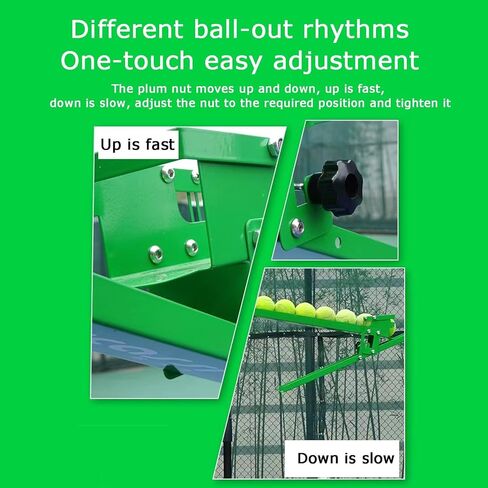 Tennis Ball Machine for Practice, Adjustable Height for Beginners,Compatible with Standard Pickleball (Balls Not Included),for Various Practices (Can Hold 20) in Kuwait