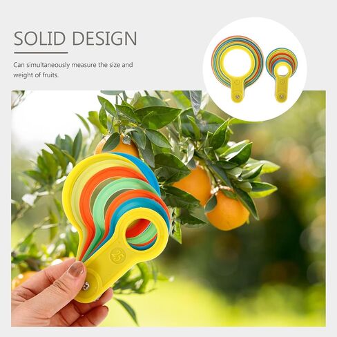 SEWACC 2 Sets Fruit Measuring Circles and Diameter Gauge Rings for Accurate Fruit Size Grading and Sorting, Vegetable Radius Measuring Tool for Pears and Harvest Picking in Kuwait