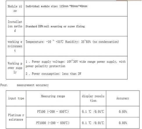 PT100 PT1000 8-Channel Resistance Temperature Acquisition Module RS485 in Kuwait