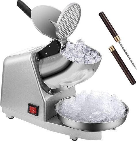 VIVOHOME Electric Ice Shaver Snow Cone Maker Machine Silver 143lbs/hr with Ice Pick for Home and Commercial Use in Kuwait