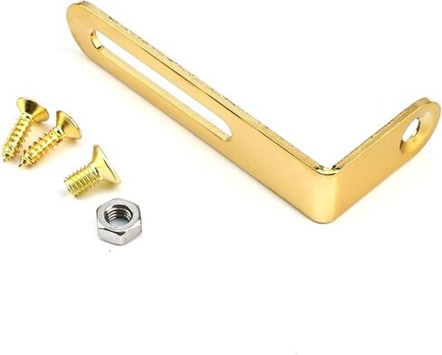 Steel LP Pickguard Mounting Bracket,Extended Slotted Arm Guitar Pickguard Bracket with Screws Bolt and Nut, Fits Epiphone Les Paul & LP Style Guitars Replacement Parts Gold in Kuwait