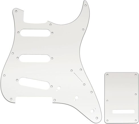 مجموعة جيتار من Musiclily Pro مكونة من 11 فتحة ST ولوحة خلفية للجيتار الكهربائي Squier Sonic Strat SSS، 3 طبقات باللون الأسود in Kuwait