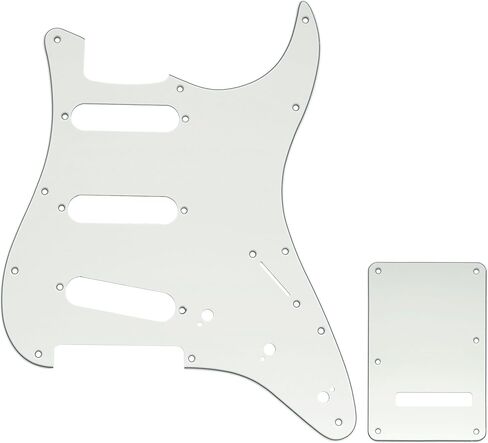 مجموعة جيتار من Musiclily Pro مكونة من 11 فتحة ST ولوحة خلفية للجيتار الكهربائي Squier Sonic Strat SSS، 3 طبقات باللون الأسود in Kuwait