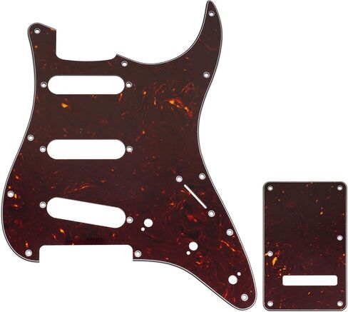 مجموعة جيتار من Musiclily Pro مكونة من 11 فتحة ST ولوحة خلفية للجيتار الكهربائي Squier Sonic Strat SSS، 3 طبقات باللون الأسود in Kuwait