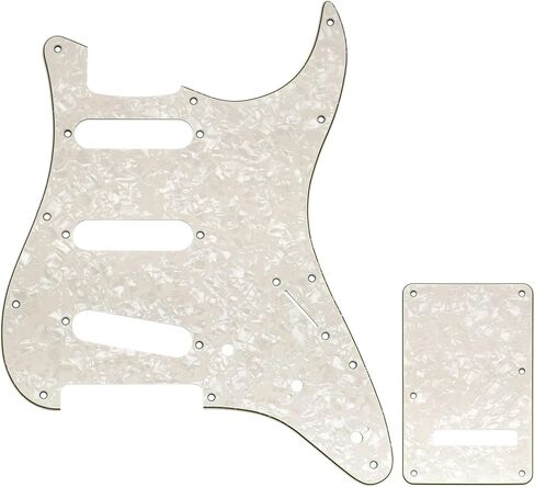مجموعة جيتار من Musiclily Pro مكونة من 11 فتحة ST ولوحة خلفية للجيتار الكهربائي Squier Sonic Strat SSS، 3 طبقات باللون الأسود in Kuwait