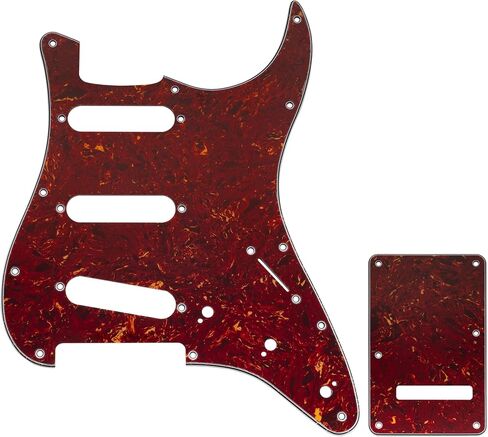 مجموعة جيتار من Musiclily Pro مكونة من 11 فتحة ST ولوحة خلفية للجيتار الكهربائي Squier Sonic Strat SSS، 3 طبقات باللون الأسود in Kuwait