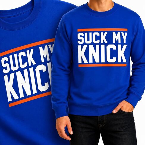 تي شيرت Suck My Knick Funny New York Basketball Fan، تي شيرت برسومات Vintage NYC Hoops للرجال in Kuwait