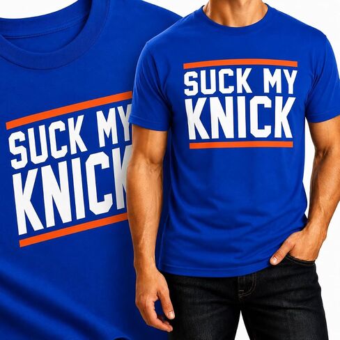 تي شيرت Suck My Knick Funny New York Basketball Fan، تي شيرت برسومات Vintage NYC Hoops للرجال in Kuwait