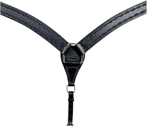 HILASON Western Horse Headstall Breast Collar Set Genuine American Leather Barb Wire Black | for Horses in Kuwait