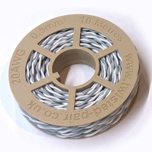 سلك زوج ملتوي أبيض ورمادي 22 AWG / 0.35 مم² 25 مترًا كابل ناقل CAN in Kuwait