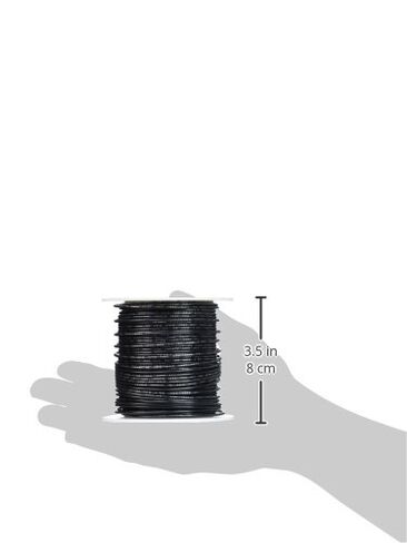 سلك توصيل صلب بمقياس 18 AWG، طول 250 قدم، أسود، قطر 0.0403 بوصة، UL1007، 300 فولت in Kuwait