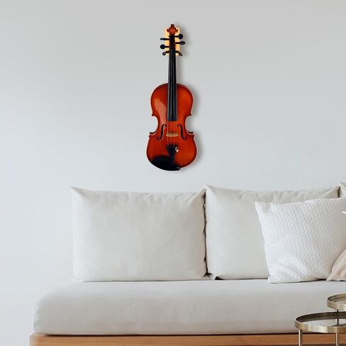 شماعة تثبيت على الحائط من Alipis Violin، هيكل قوي من الخشب والحديد مع خطاف على شكل فيونكة، حامل آمن وآمن للفيولا والكمان، لمجموعة متنوعة من الإعدادات in Kuwait