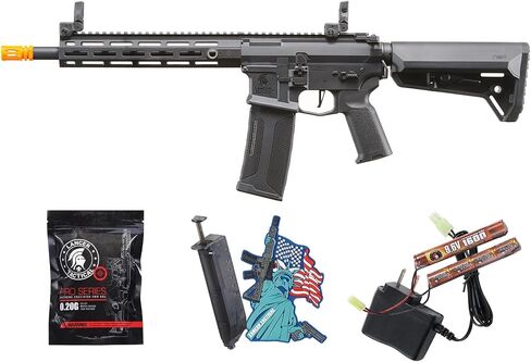 لانسر التكتيكي Gen 2 M4 Hellion MLOK 10 بوصة AEG مع NSR يمكن استخدامه باليد اليمنى/اليد اليسرى (البطارية والشاحن متضمنان) in Kuwait