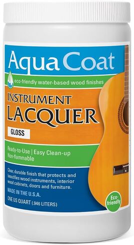 Aqua Coat Water-Based Professional Grade Instrument Lacquer, Satin, Easy to Apply, Requires Less Coats, 1 Quart in Saudi Arabia