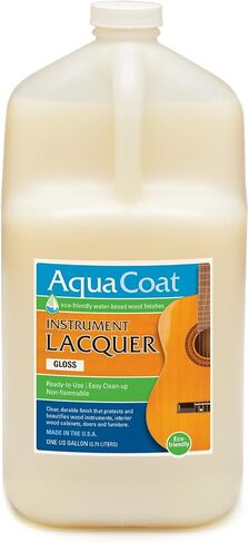 Aqua Coat Water-Based Professional Grade Instrument Lacquer, Satin, Easy to Apply, Requires Less Coats, 1 Quart in Saudi Arabia