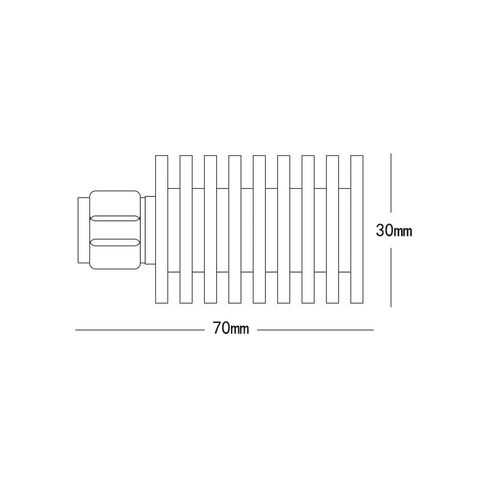 25W N ذكر 50 أوم RF محوري ثابت الحمل الدمي IP20 DC-6 جيجا هرتز إنهاء الميكروويف in Kuwait