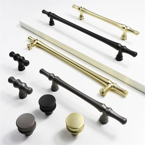 Cabinet Pulls Handle Drawers Wine Cabinets Wardrobes Furniture Handles 1Pcs(Black -Round) in Kuwait