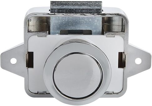 Black Camper Car Push Lock 26mm Chrome RV Caravan Drawer Cabinet Latch Button Locks for Boat Motor 10Pcs(White) in Saudi Arabia