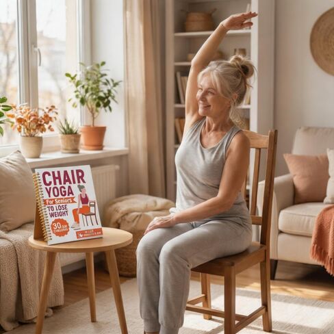 30-Day Chair Yoga Guide Book for Beginners, Posture Training，60 Workouts for Weight Loss & Flexibility, The Spiral Fitness Expert Manual， (5.5x8.3 Inch,) in Kuwait