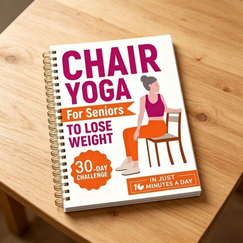 30-Day Chair Yoga Guide Book for Beginners, Posture Training，60 Workouts for Weight Loss & Flexibility, The Spiral Fitness Expert Manual， (5.5x8.3 Inch,) in Kuwait
