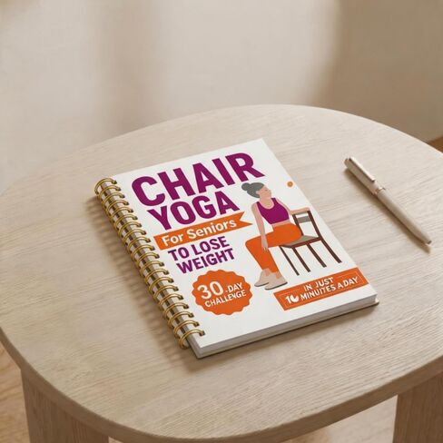 30-Day Chair Yoga Guide Book for Beginners, Posture Training，60 Workouts for Weight Loss & Flexibility, The Spiral Fitness Expert Manual， (5.5x8.3 Inch,) in Kuwait