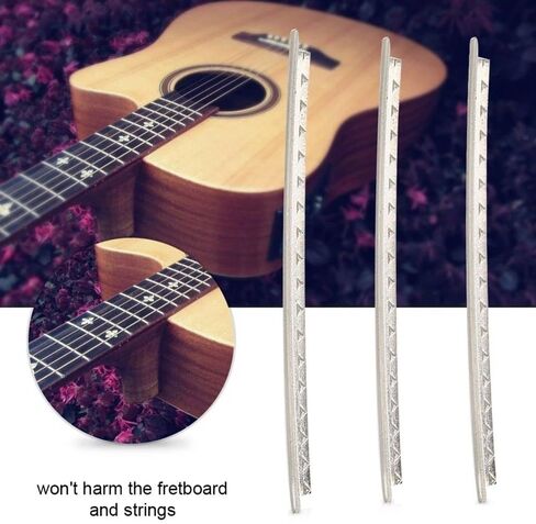 20pcs 2.0mm Guitar Fret Wire Set – Chrome Copper Fretwire for Classical & Folk Guitars, High-Strength Fretboard Replacement Accessory‌ in Kuwait