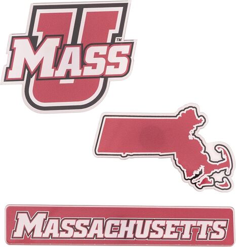 مغناطيس أكريليك من جامعة صبار الصحراء في ماساتشوستس، 3 عبوات من تصميم UMass Amherst الزخرفي مرخص رسميًا (مجموعة المغناطيس A) in Kuwait