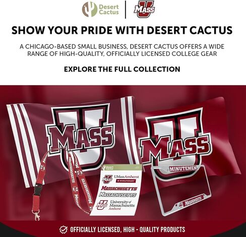 مغناطيس أكريليك من جامعة صبار الصحراء في ماساتشوستس، 3 عبوات من تصميم UMass Amherst الزخرفي مرخص رسميًا (مجموعة المغناطيس A) in Kuwait